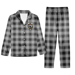 ScotsTee Shop Scottish Glen Crest Tartan Pajama Satin Velvet Flannel Pajama Set