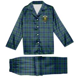 ScotsTee Shop Scottish Falconer Crest Tartan Pajama Satin Velvet Flannel Pajama Set