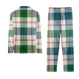 ScotsTee Shop Scottish Guthrie Dress Ancient Crest Tartan Pajama Satin Velvet Flannel Pajama Set