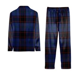 ScotsTee Shop Scottish Home Crest Tartan Pajama Satin Velvet Flannel Pajama Set