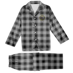 ScotsTee Shop Scottish Glendinning Crest Tartan Pajama Satin Velvet Flannel Pajama Set
