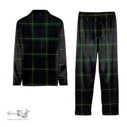 ScotsTee Shop Scottish Gordon Old Crest Tartan Pajama Satin Velvet Flannel Pajama Set