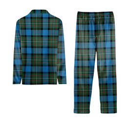 ScotsTee Shop Scottish Fergusson Ancient Crest Tartan Pajama Satin Velvet Flannel Pajama Set