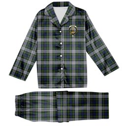 ScotsTee Shop Scottish Gordon Dress Crest Tartan Pajama Satin Velvet Flannel Pajama Set