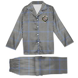 ScotsTee Shop Scottish Haig Modern Crest Tartan Pajama Satin Velvet Flannel Pajama Set