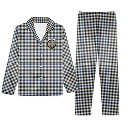 ScotsTee Shop Scottish Haig Modern Crest Tartan Pajama Satin Velvet Flannel Pajama Set