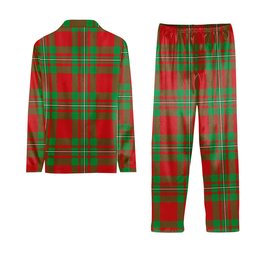 ScotsTee Shop Scottish Gregor Modern Crest Tartan Pajama Satin Velvet Flannel Pajama Set