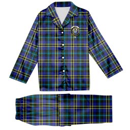 ScotsTee Shop Scottish Hope Modern Crest Tartan Pajama Satin Velvet Flannel Pajama Set