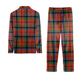 ScotsTee Shop Scottish MacCracken Ancient Crest Tartan Pajama Satin Velvet Flannel Pajama Set
