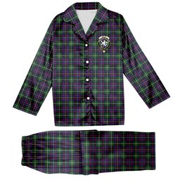 ScotsTee Shop Scottish Inglis Modern Crest Tartan Pajama Satin Velvet Flannel Pajama Set
