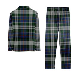 ScotsTee Shop Scottish MacInnes Dress Crest Tartan Pajama Satin Velvet Flannel Pajama Set