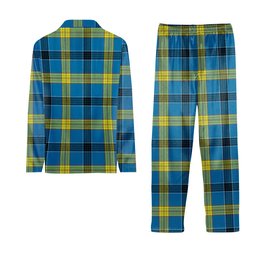 ScotsTee Shop Scottish Laing Modern Crest Tartan Pajama Satin Velvet Flannel Pajama Set