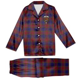 ScotsTee Shop Scottish Leslie J Cant Crest Tartan Pajama Satin Velvet Flannel Pajama Set