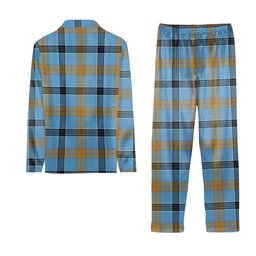 ScotsTee Shop Scottish Laing Ancient Crest Tartan Pajama Satin Velvet Flannel Pajama Set