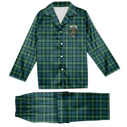 ScotsTee Shop Scottish Lyon Ancient Crest Tartan Pajama Satin Velvet Flannel Pajama Set