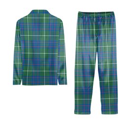 ScotsTee Shop Scottish MacIntyre Hunting Ancient Crest Tartan Pajama Satin Velvet Flannel Pajama Set