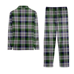 ScotsTee Shop Scottish MacCracken Dress Crest Tartan Pajama Satin Velvet Flannel Pajama Set