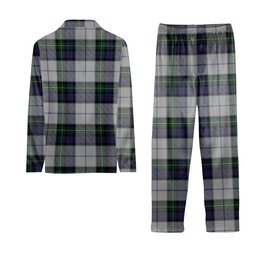 ScotsTee Shop Scottish MacKenzie Dress 3 Crest Tartan Pajama Satin Velvet Flannel Pajama Set