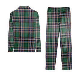 ScotsTee Shop Scottish MacFarlane Hunting Ancient Crest Tartan Pajama Satin Velvet Flannel Pajama Set