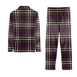 ScotsTee Shop Scottish MacDonell of Glengarry Dress Modern Crest Tartan Pajama Satin Velvet Flannel Pajama Set
