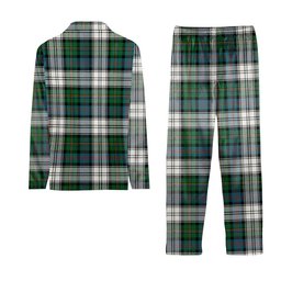 ScotsTee Shop Scottish MacCallum Dress Ancient Crest Tartan Pajama Satin Velvet Flannel Pajama Set
