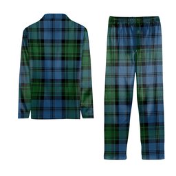 ScotsTee Shop Scottish Kerr Hunting Ancient Crest Tartan Pajama Satin Velvet Flannel Pajama Set