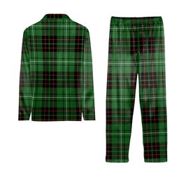ScotsTee Shop Scottish MacAuley of Lewis Ancient Crest Tartan Pajama Satin Velvet Flannel Pajama Set