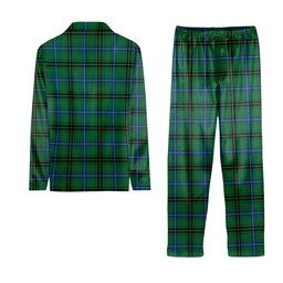 ScotsTee Shop Scottish MacKendrick Ancient Crest Tartan Pajama Satin Velvet Flannel Pajama Set