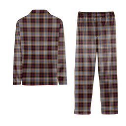 ScotsTee Shop Scottish MacInnes Ancient Hunting Crest Tartan Pajama Satin Velvet Flannel Pajama Set