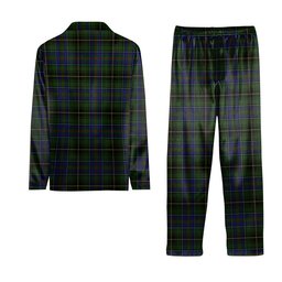 ScotsTee Shop Scottish MacInnes Crest Tartan Pajama Satin Velvet Flannel Pajama Set