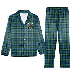 ScotsTee Shop Scottish Lyon SC Crest Tartan Pajama Satin Velvet Flannel Pajama Set
