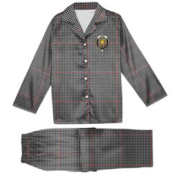 ScotsTee Shop Scottish Kerr Shepherd's Crest Tartan Pajama Satin Velvet Flannel Pajama Set