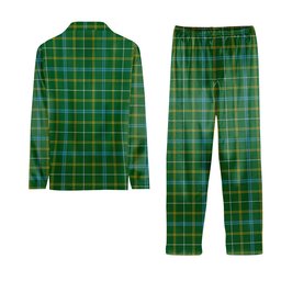 ScotsTee Shop Scottish Kennedy Irish Ancient Crest Tartan Pajama Satin Velvet Flannel Pajama Set