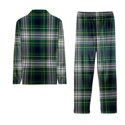 ScotsTee Shop Scottish Johnstone Dress Modern Crest Tartan Pajama Satin Velvet Flannel Pajama Set