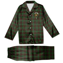 ScotsTee Shop Scottish MacFie Hunting Crest Tartan Pajama Satin Velvet Flannel Pajama Set