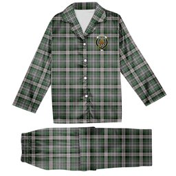 ScotsTee Shop Scottish MacKenzie MacGregor-Hastie Crest Tartan Pajama Satin Velvet Flannel Pajama Set