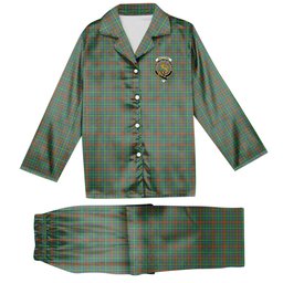 ScotsTee Shop Scottish MacIntosh Hunting Ancient Crest Tartan Pajama Satin Velvet Flannel Pajama Set
