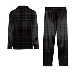ScotsTee Shop Scottish MacInnes Homecoming Crest Tartan Pajama Satin Velvet Flannel Pajama Set