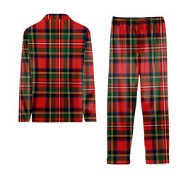 ScotsTee Shop Scottish Lyle Crest Tartan Pajama Satin Velvet Flannel Pajama Set