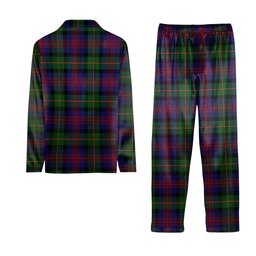ScotsTee Shop Scottish Logan 1831 Crest Tartan Pajama Satin Velvet Flannel Pajama Set