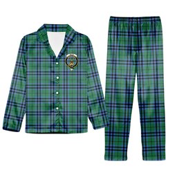 ScotsTee Shop Scottish Keith Ancient Crest Tartan Pajama Satin Velvet Flannel Pajama Set