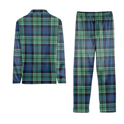 ScotsTee Shop Scottish Leslie Hunting Ancient SC Crest Tartan Pajama Satin Velvet Flannel Pajama Set