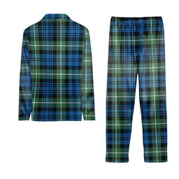 ScotsTee Shop Scottish Lamont Ancient Crest Tartan Pajama Satin Velvet Flannel Pajama Set