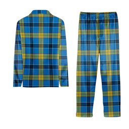 ScotsTee Shop Scottish Laing SC Crest Tartan Pajama Satin Velvet Flannel Pajama Set