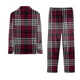 ScotsTee Shop Scottish Little of Morton Rigg Modern Crest Tartan Pajama Satin Velvet Flannel Pajama Set