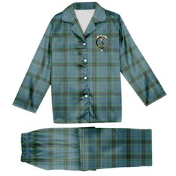 ScotsTee Shop Scottish MacInnes Ancient Crest Tartan Pajama Satin Velvet Flannel Pajama Set