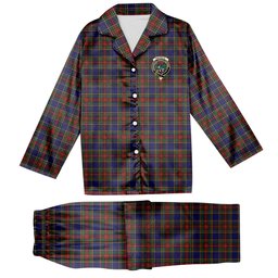 ScotsTee Shop Scottish MacBeth Crest Tartan Pajama Satin Velvet Flannel Pajama Set