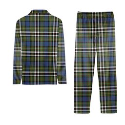ScotsTee Shop Scottish MacDonell of Glengarry Dress Ancient Crest Tartan Pajama Satin Velvet Flannel Pajama Set