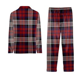ScotsTee Shop Scottish MacDonald Dress Irish Crest Tartan Pajama Satin Velvet Flannel Pajama Set