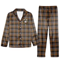 ScotsTee Shop Scottish Jardine 2 Crest Tartan Pajama Satin Velvet Flannel Pajama Set